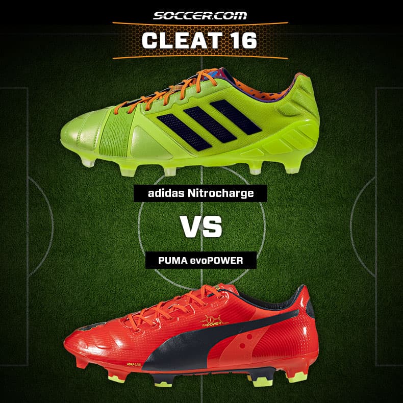 Cleat 16: adidas Nitrocharge vs PUMA evoPOWER