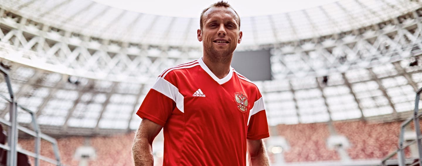 adidas launches 2018 Russia home jersey