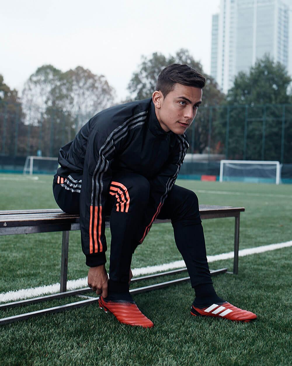 Paulo Dybala in his new adidas Copa 20 boots