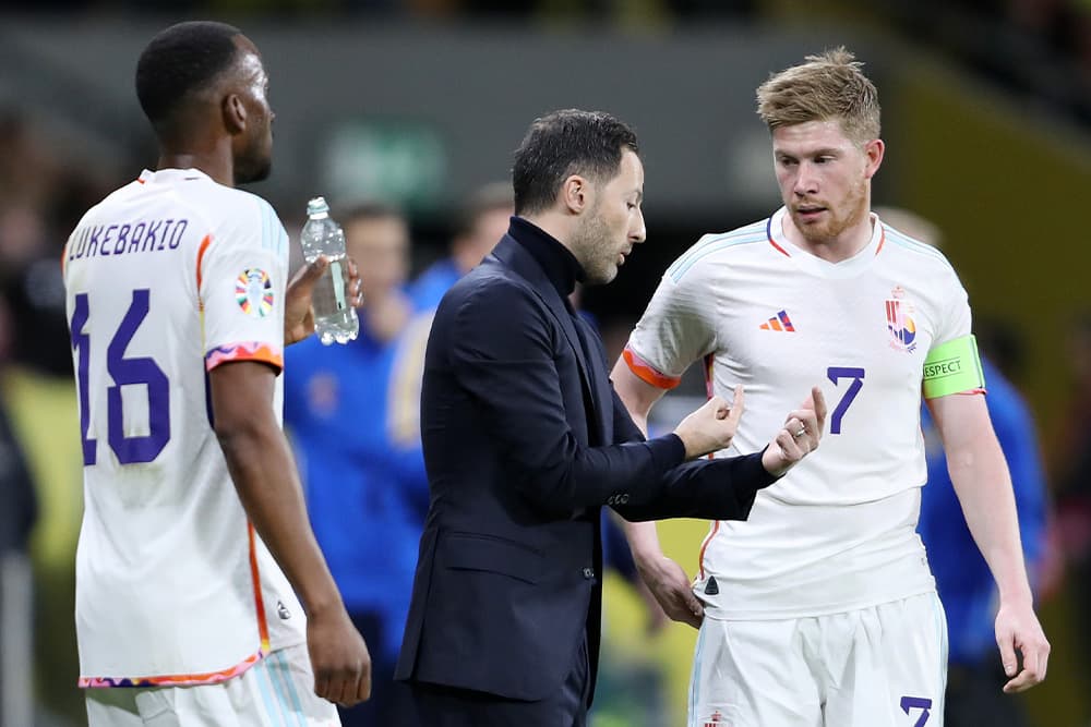 Kevin De Bruyne of Belgium on the pitch