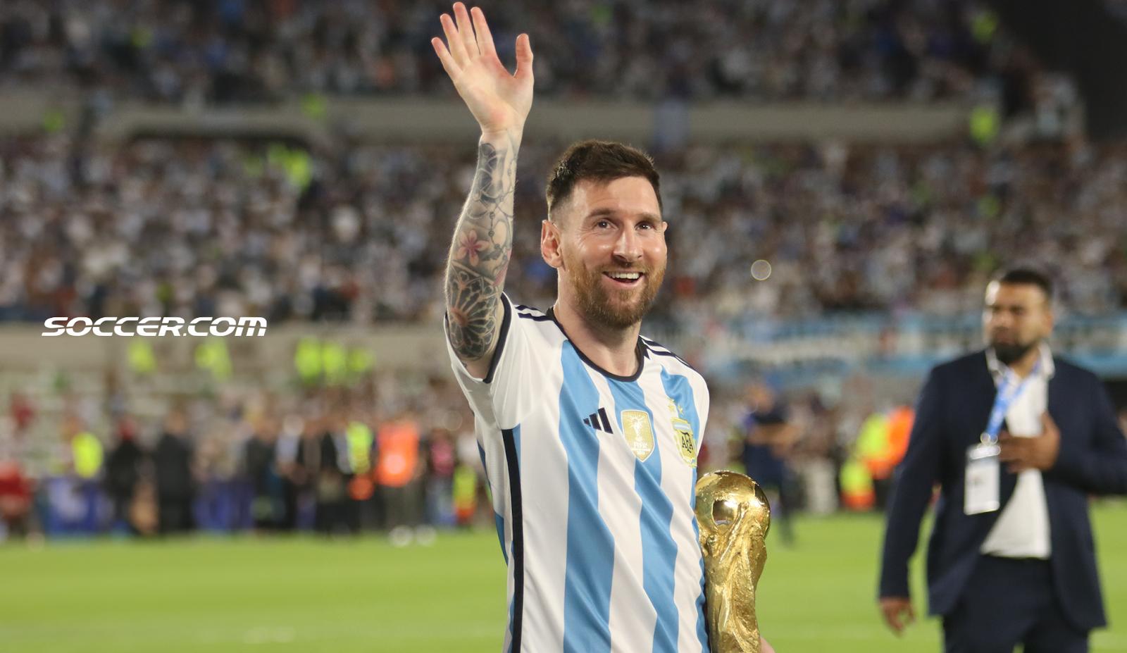 Men's Replica adidas Messi Argentina Away Jersey 24/25