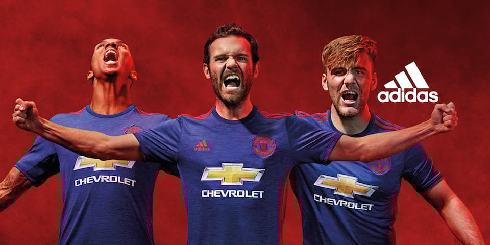 Adidas Manchester United Goes Blue With 16 17 Away Jersey