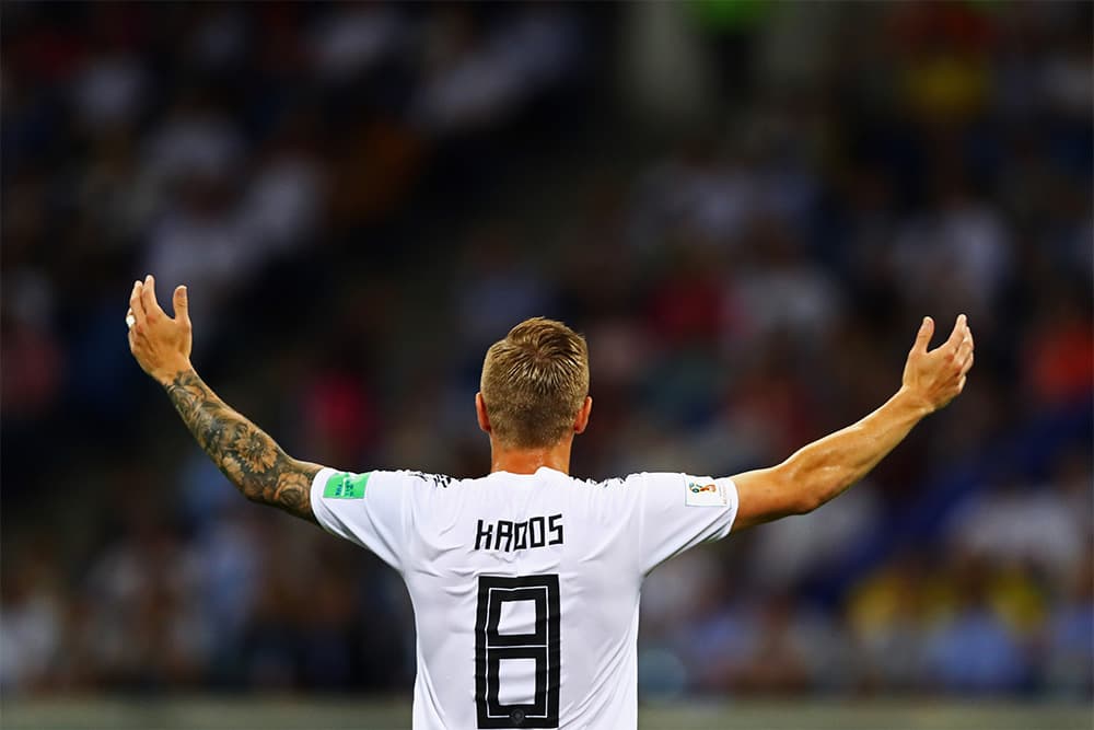 Toni Kroos on field for Germany