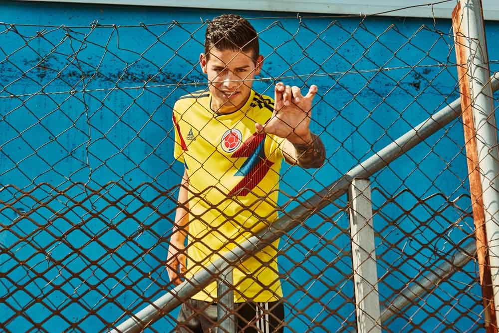 2018 adidas Colombia home jersey