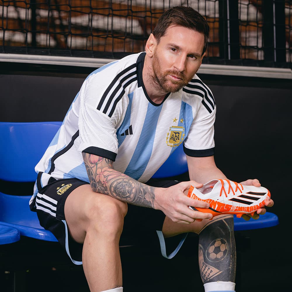 messi soccer ball and cleats