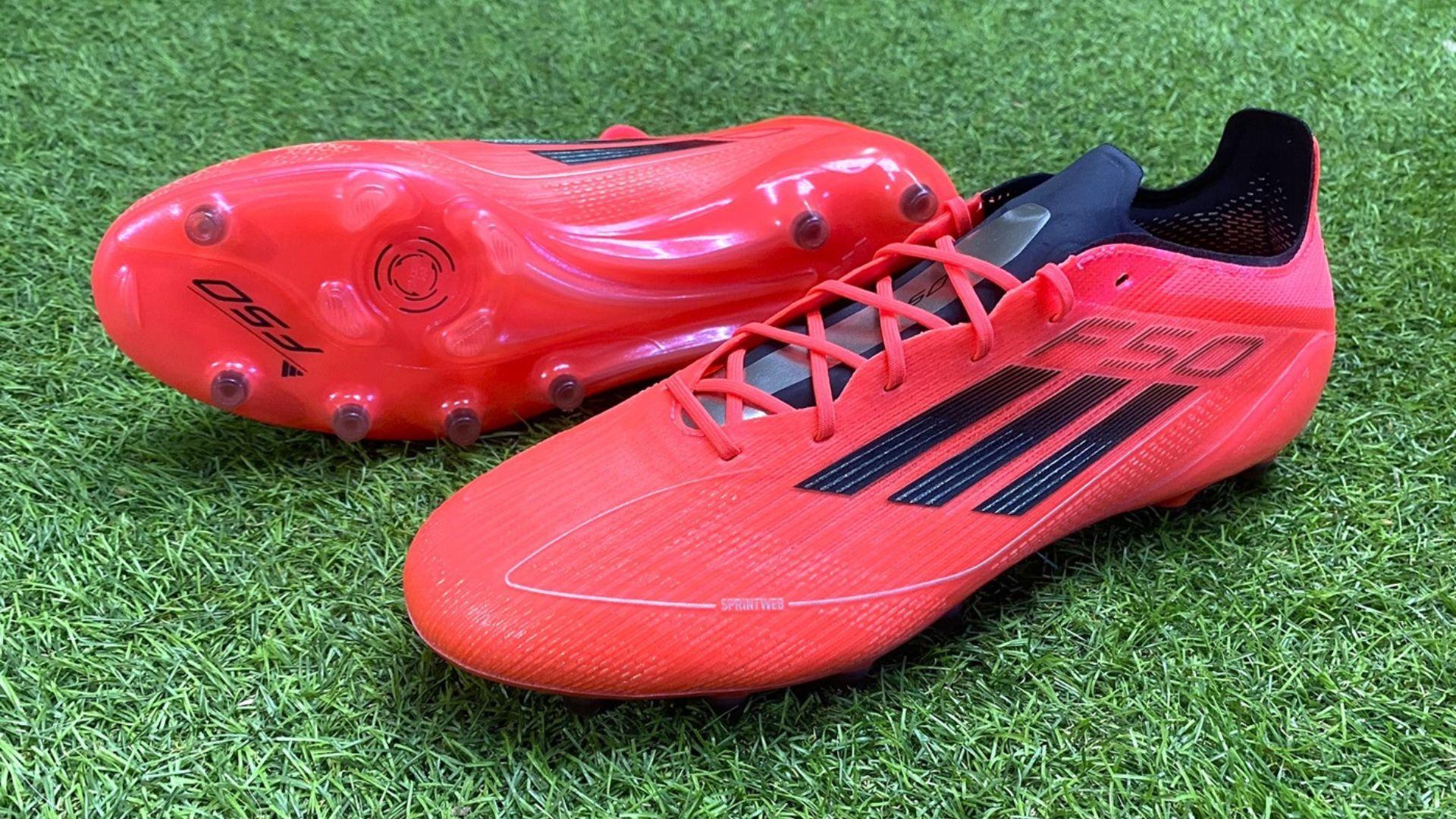 adidas F50 Elite AG Artificial Grass Soccer Cleat - Turbo/Aurora Black/Platinum Metallic