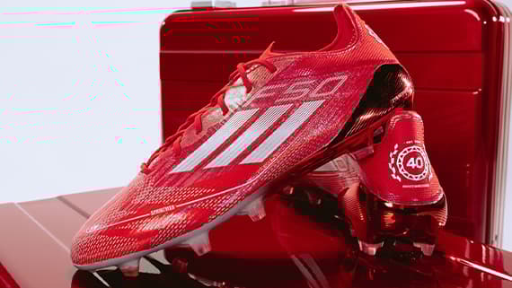 adidas F50 Elite SOCCER.COM 40th Anniversary FG Firm Ground Soccer Cleat - Ruby