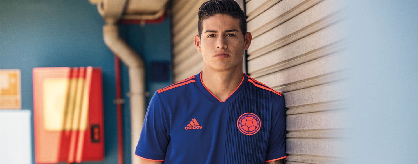   2018 adidas Colombia away World Cup jerseys
