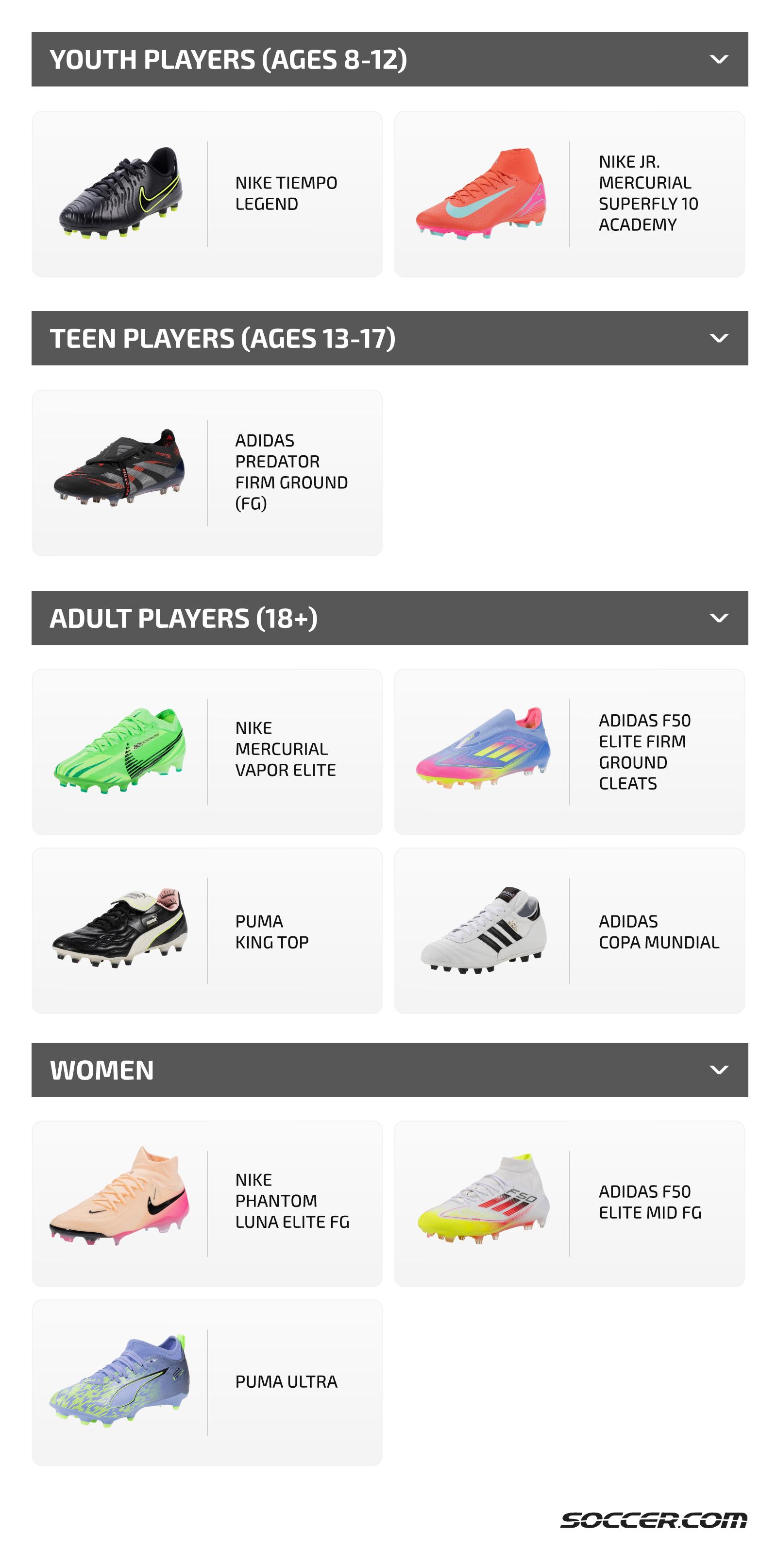 Nike Football Boot Adidas Soccer Cleats Size Chart Adidas PREDATOR