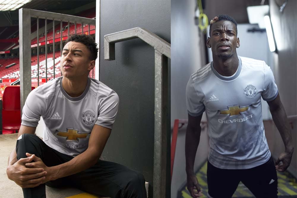 2017-18 adidas Manchester United third jersey worn by Jesse Lingard and Paul Pogba