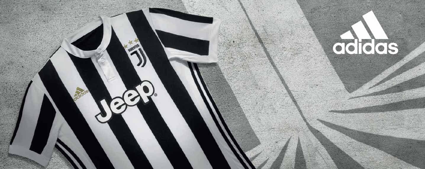  The 2017-18 adidas Juventus home jersey. 