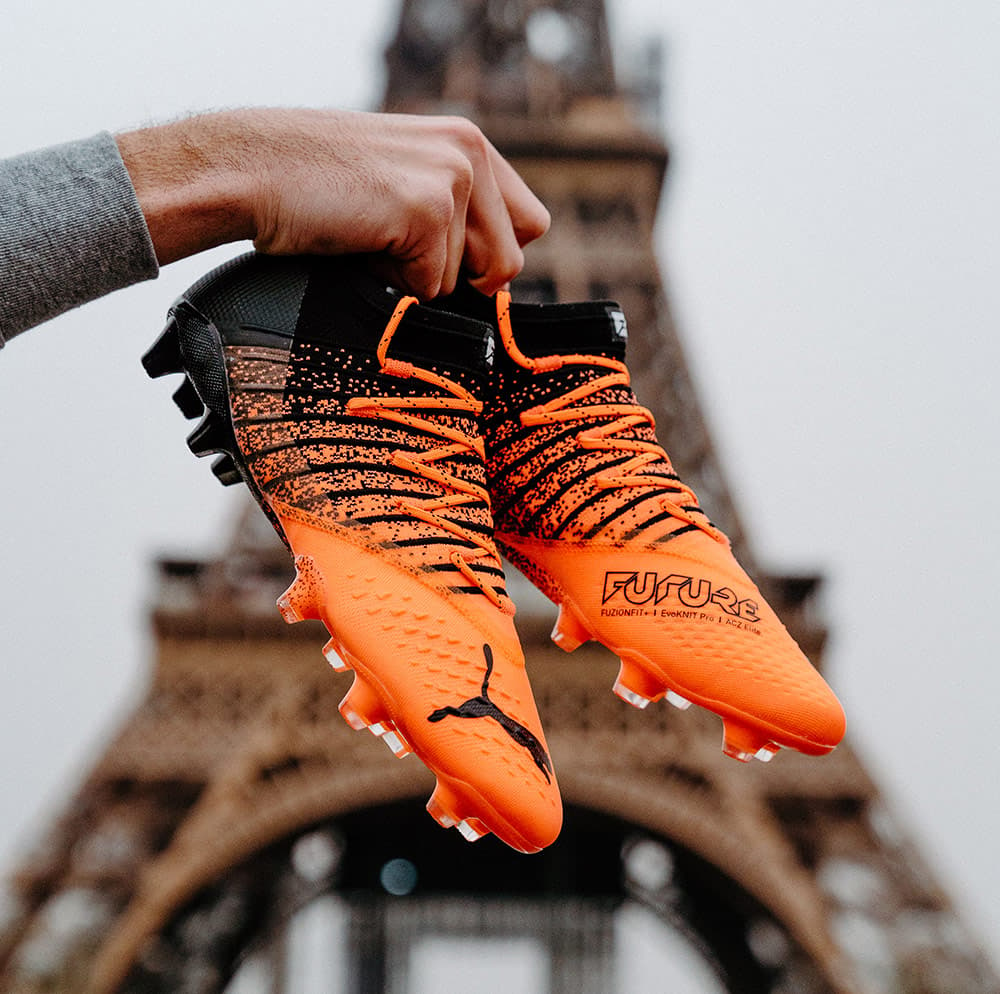 Showing off the new PUMA FUTURE Z 1.3 Soccer Cleats in Paris