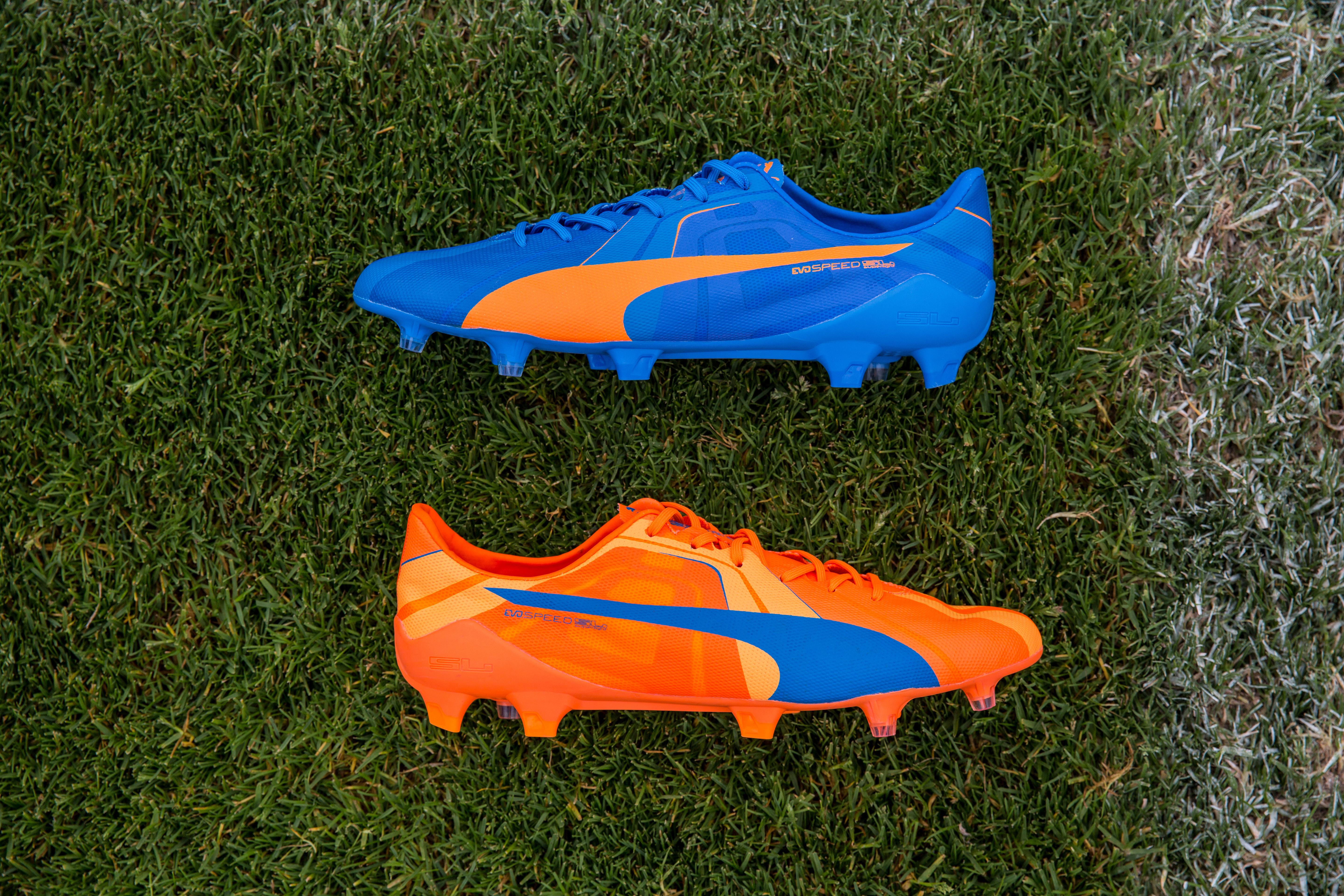 PUMA Launched the new H2H Duality evoSPEED Football Boots in Orange and Blue