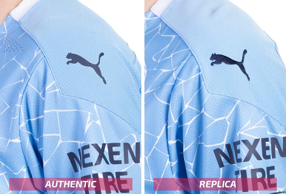 PUMA Manchester City authentic and replica sleeves