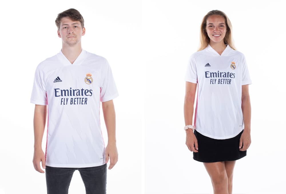 adidas real madrid men's and women's jerseys