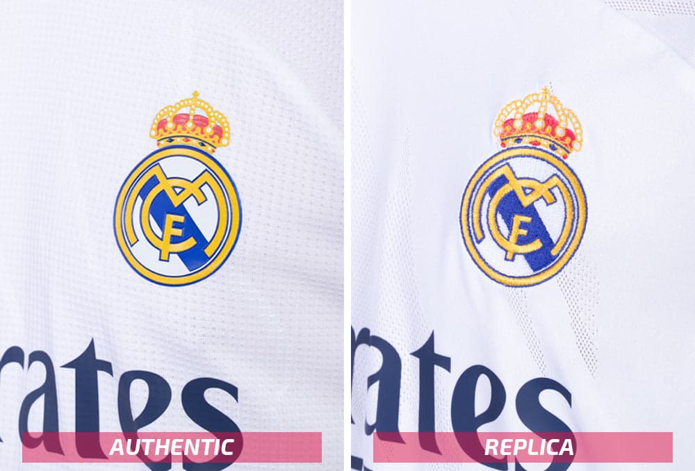 adidas Real Madrid soccer jersey crests
