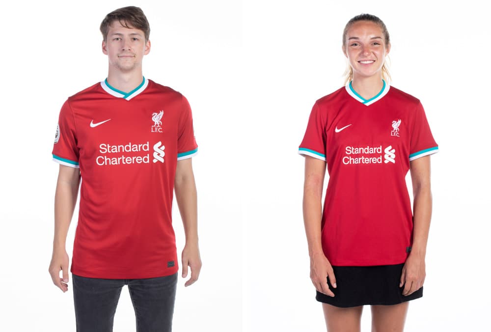 Nike Liverpool men's and women's replica jerseys