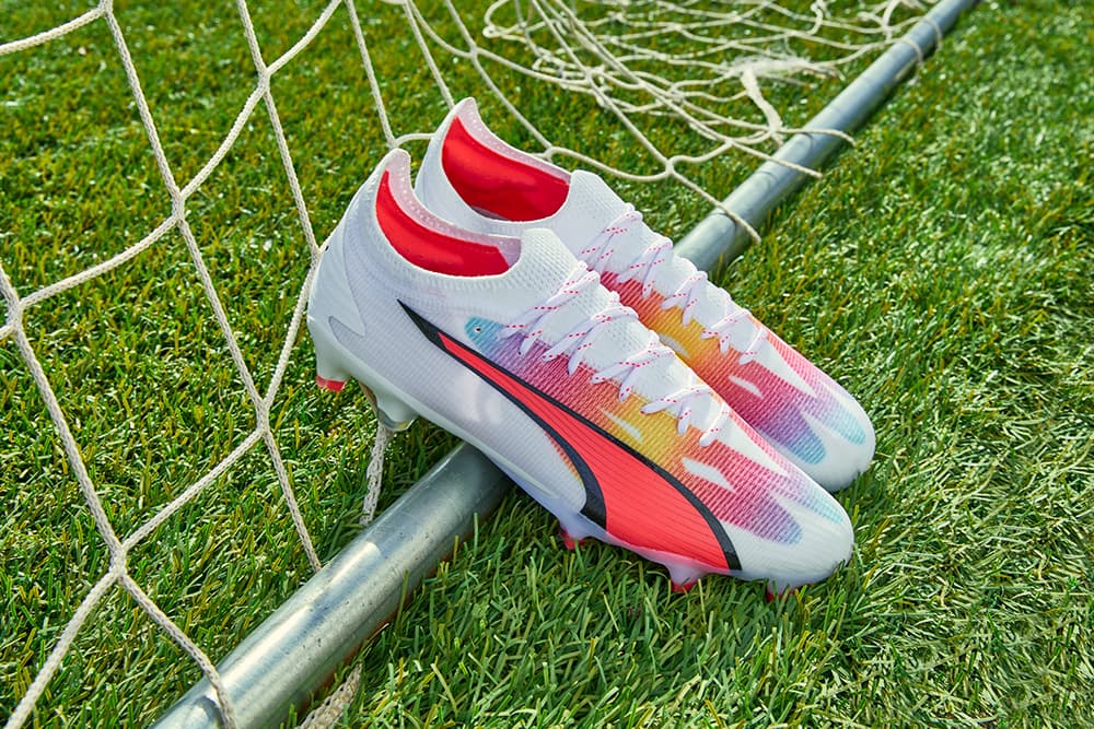 PUMA ULTRA Ultimate soccer cleats in action on the field