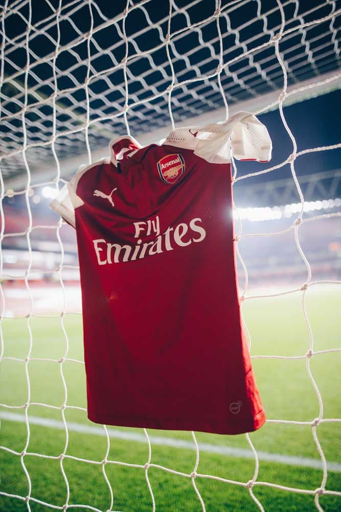 2017-18 PUMA Arsenal home jersey