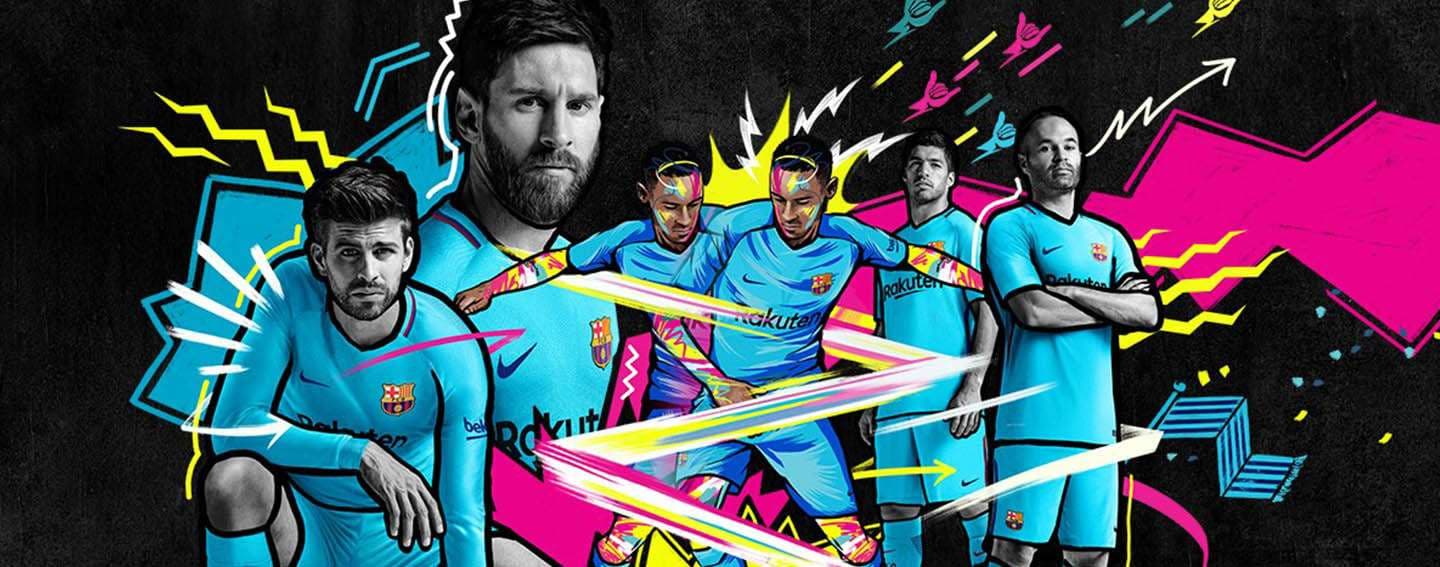 17 18 Nike Fc Barcelona Away Jersey Revealed