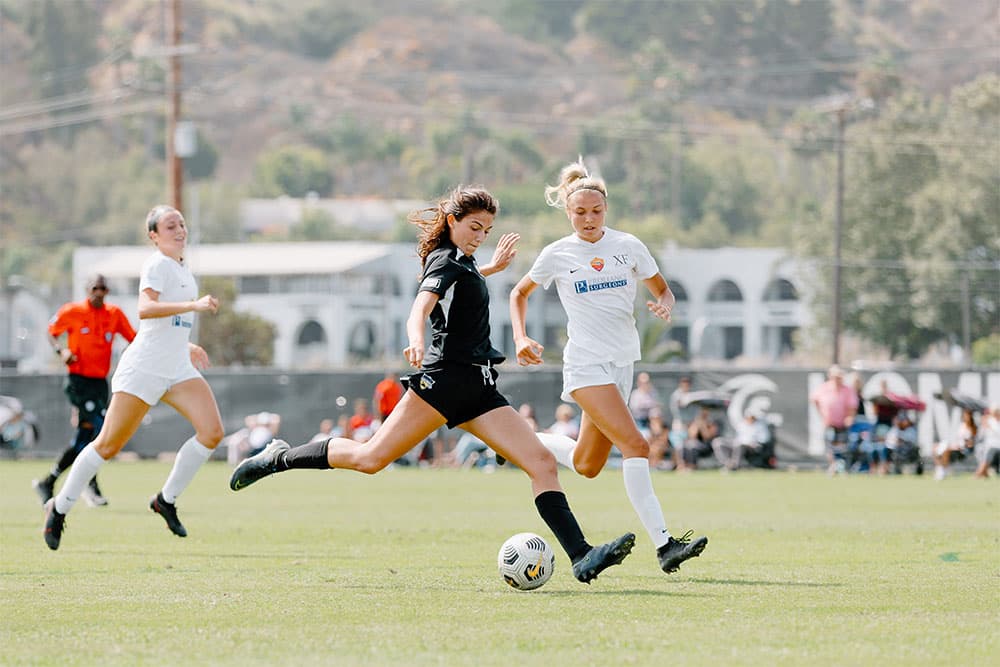 On-field action at Surf Cup 2021.