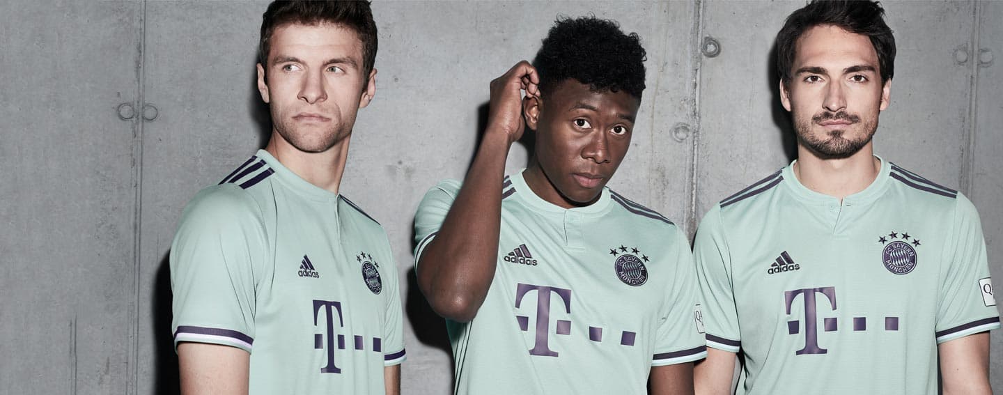 2018 19 Adidas Bayern Munich Away Jerseys Debut