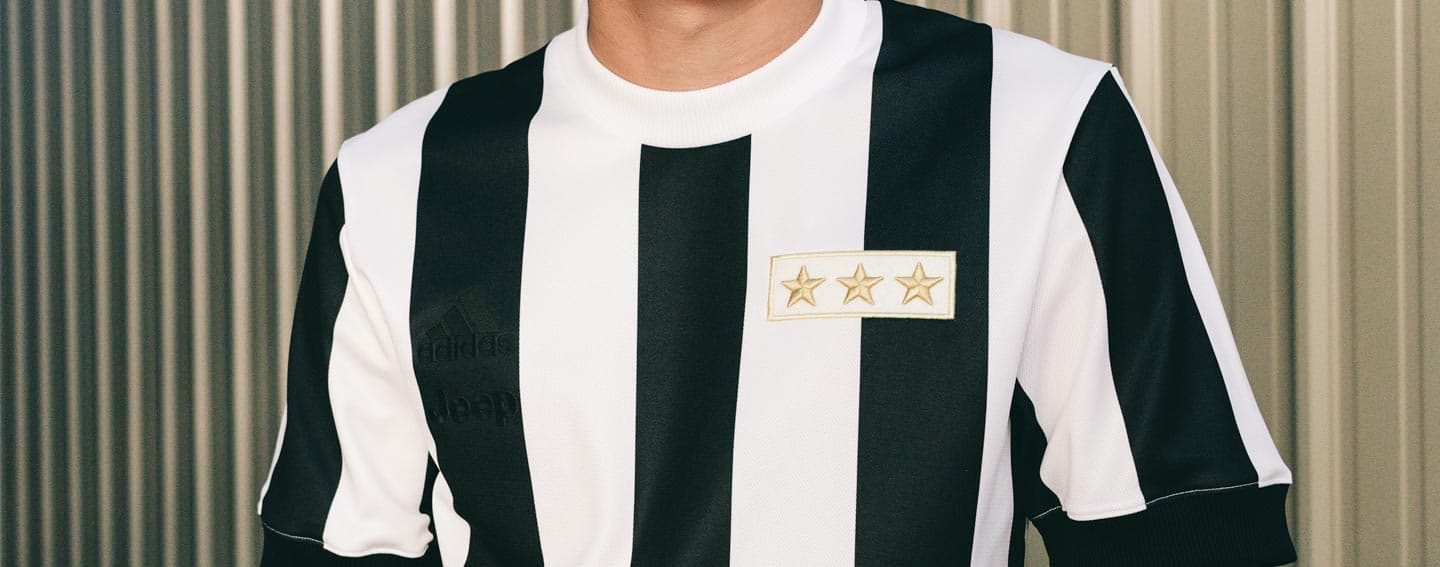 Juventus today debuted their ultra-classy Adidas 120-years anniversary  jersey.