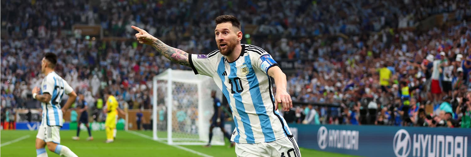  Messi celebrates at 2022 World Cup