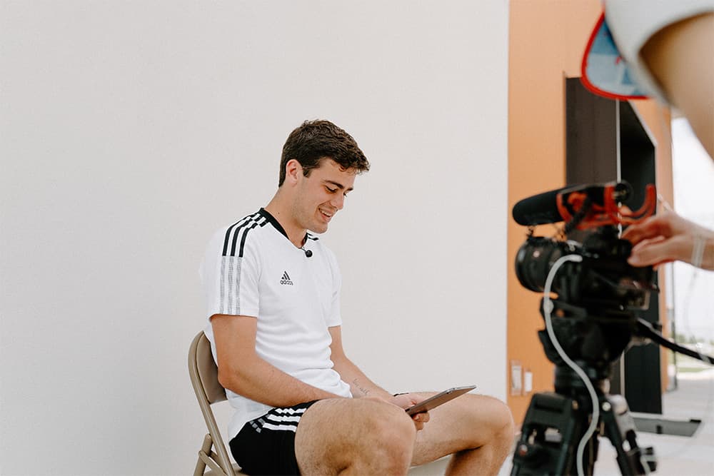 Behind the scenes of SOCCER.COM's interview with Gio Reyna.