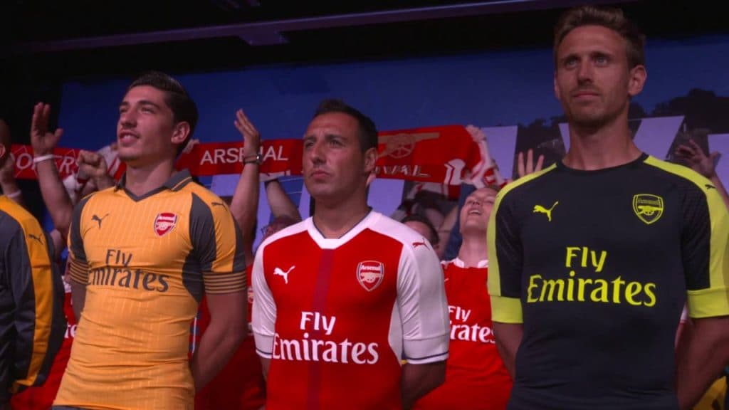 On scene in LA at the 16/17 PUMA Arsenal Away and Third Launch