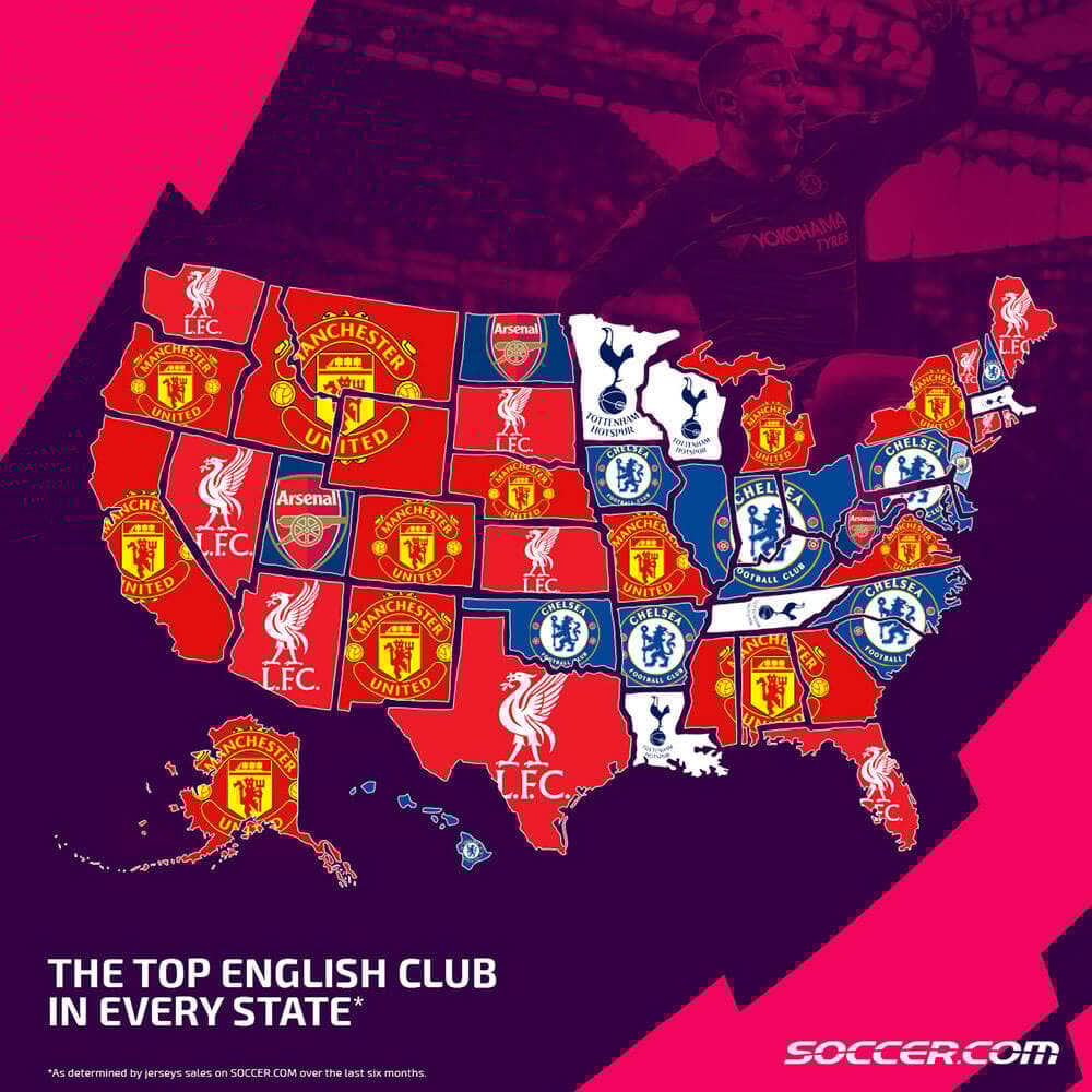 Infographic Top 18 19 Premier League Jerseys By State