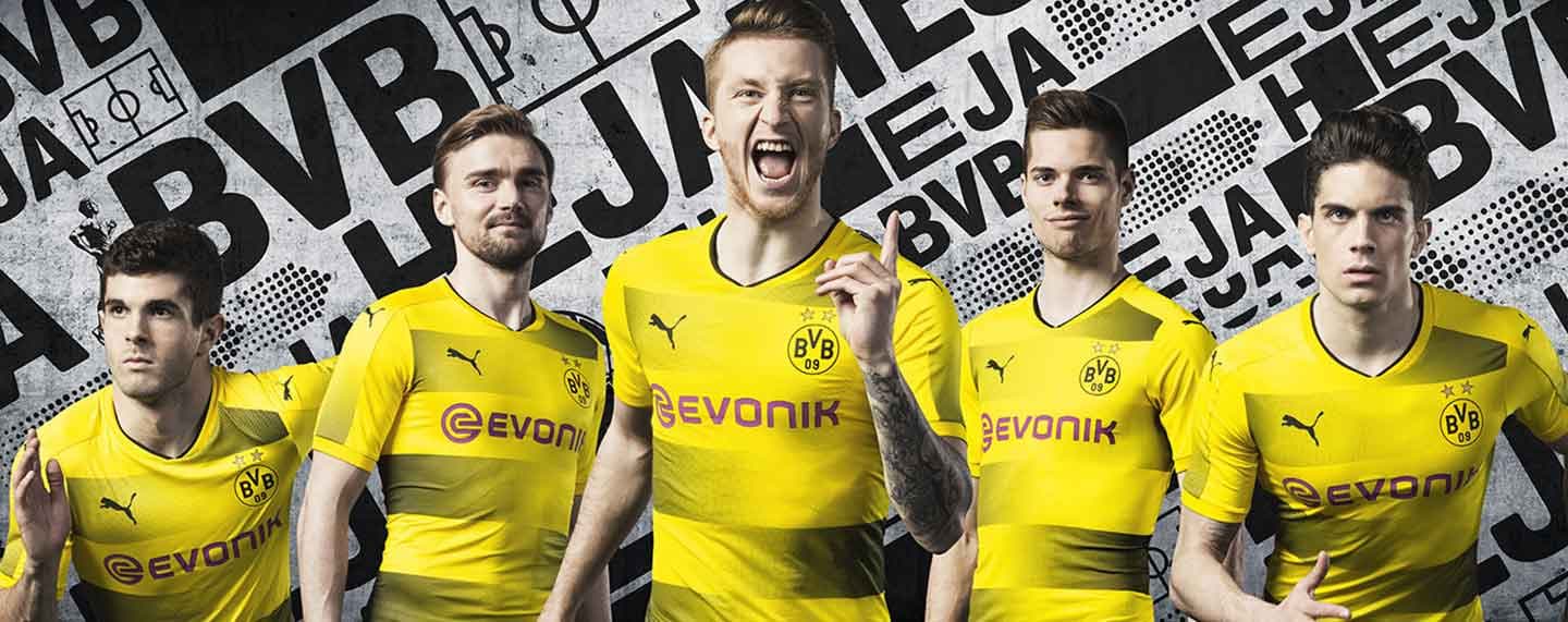 2017 18 Puma Borussia Dortmund Home Jersey Launches