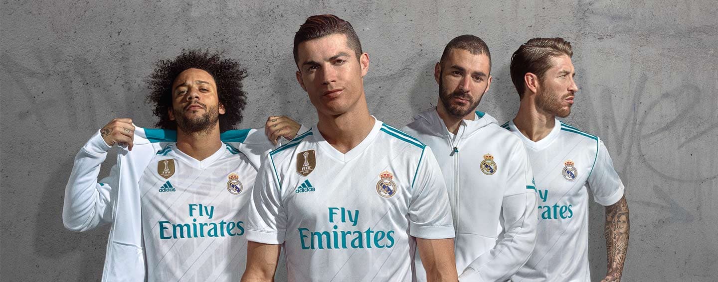 adidas reveals 2017/18 Real Madrid home and away jerseys