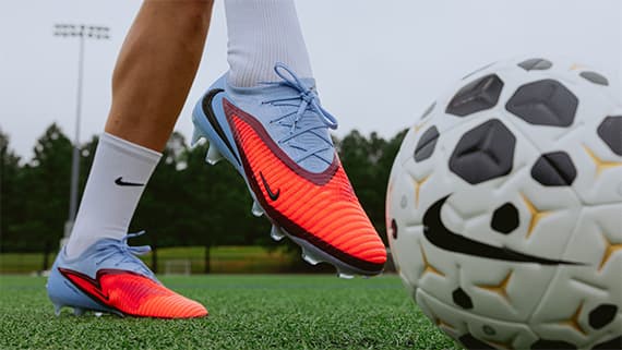 Nike Phantom 6 Elite Low FG Firm Ground Soccer Cleat - Racer Blue/Dark Obsidian