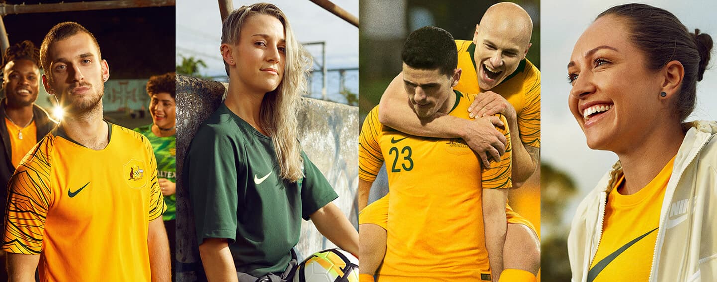  Nike unveils 2018 Australia kits for World Cup