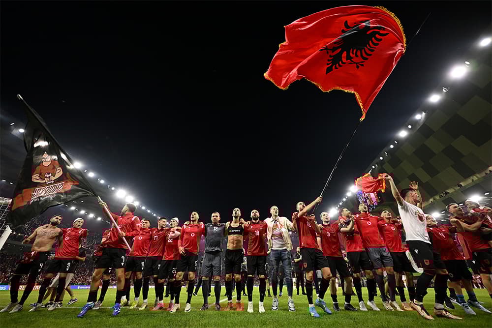 Albania celebrates Euro qualification
