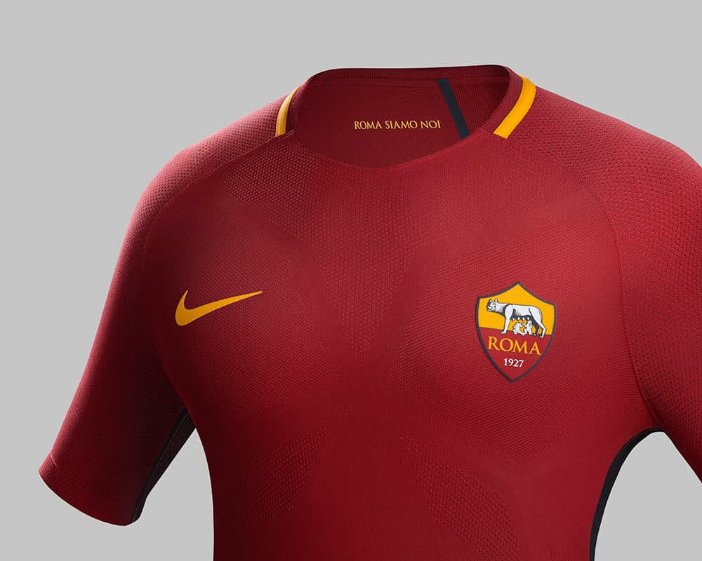 2017 18 Nike As Roma Home Jersey