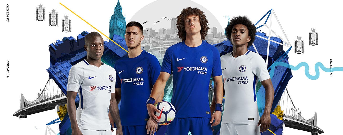 Nike Chelsea Home and Away Jerseys